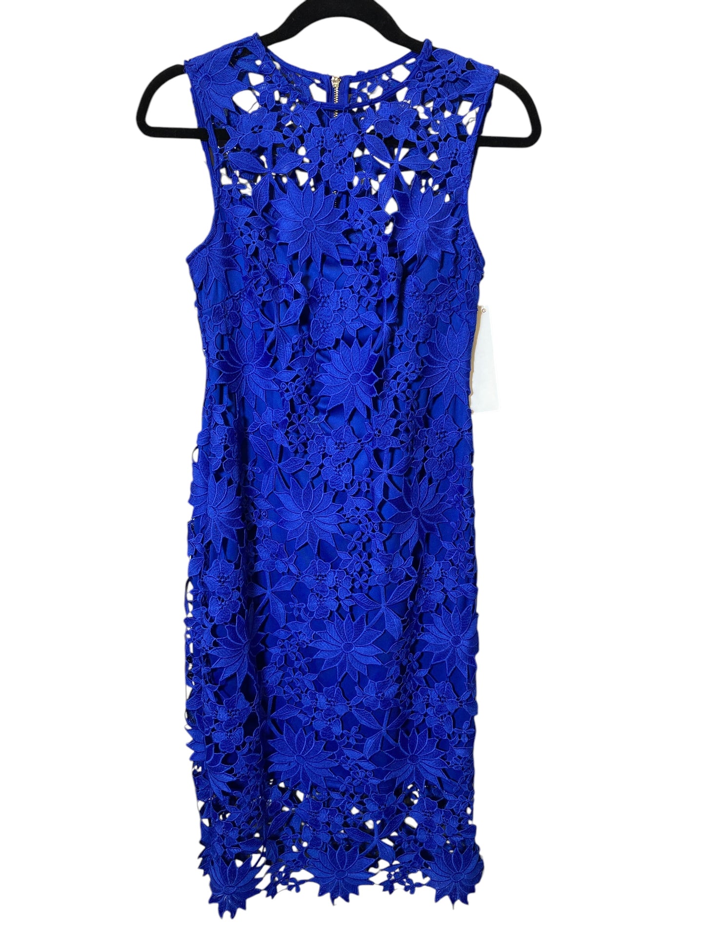 Dress Party Midi By Calvin Klein In Blue, Size: Xs