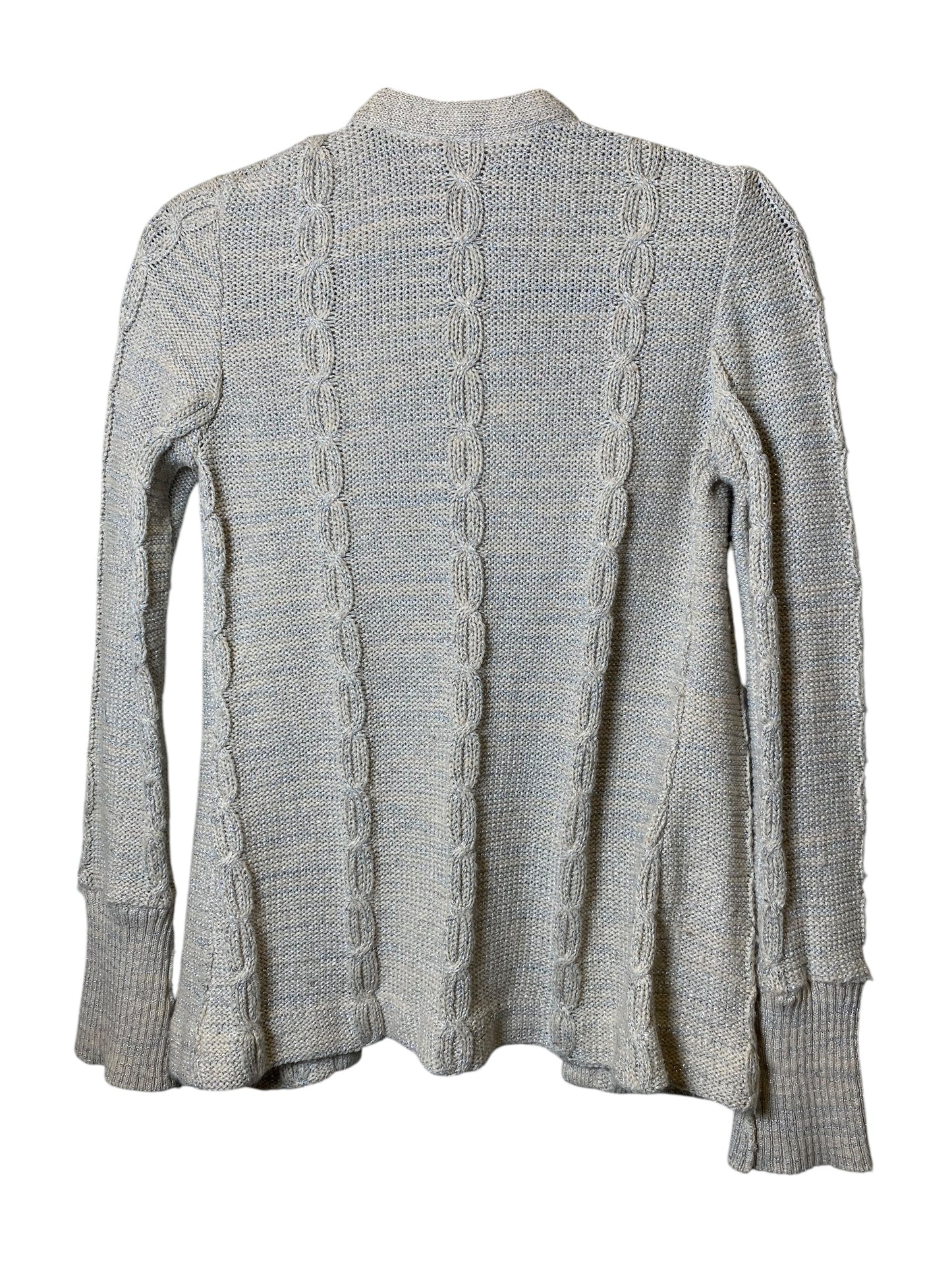 Cardigan By Kay Unger In Silver & Tan, Size: M