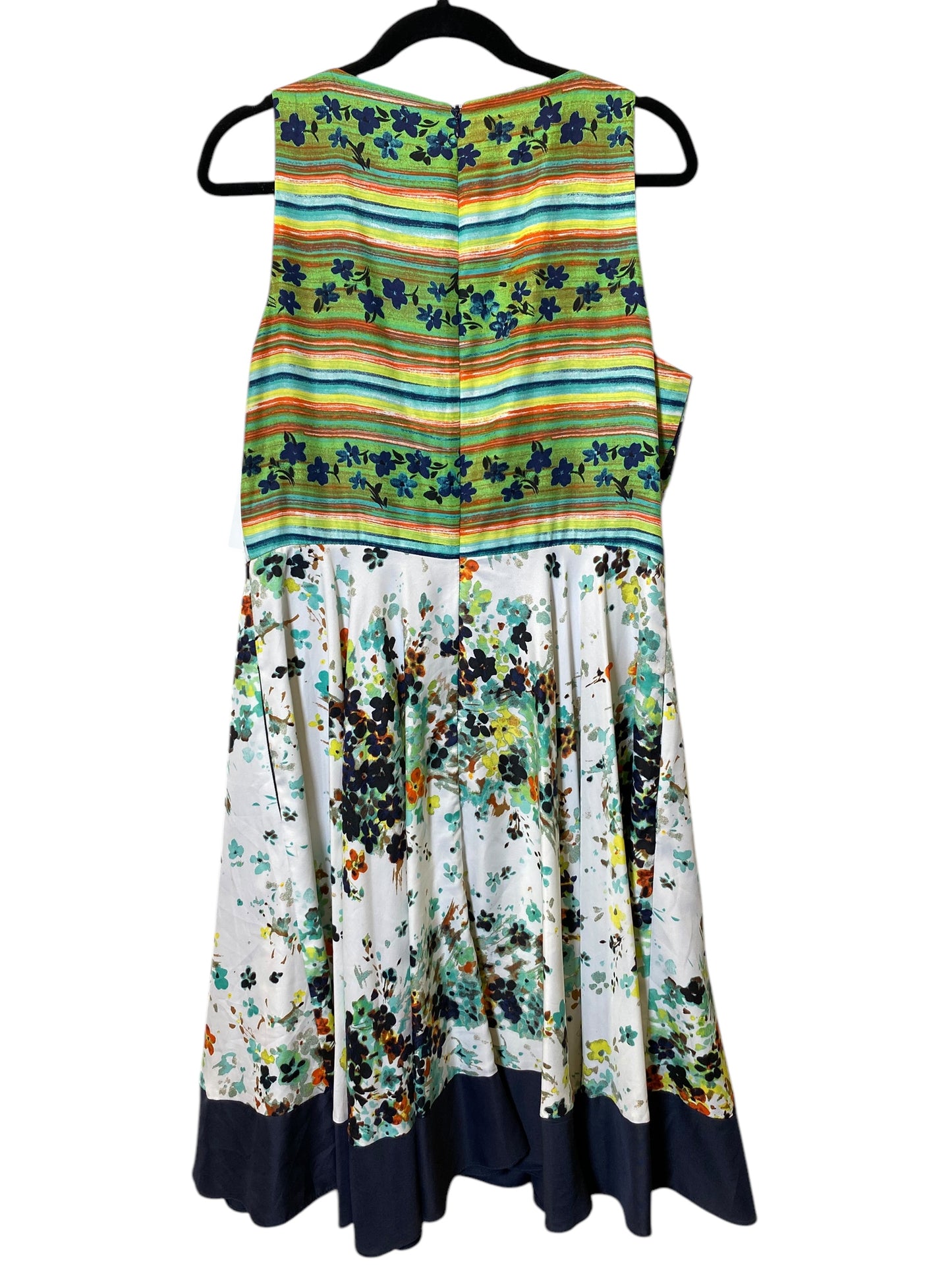 Dress Casual Midi By Donna Morgan In Multi-colored, Size: L