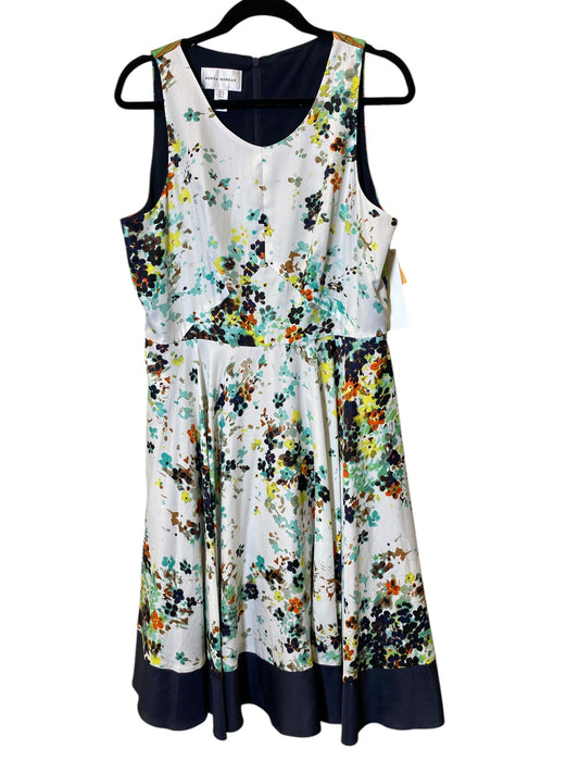 Dress Casual Midi By Donna Morgan In Multi-colored, Size: L