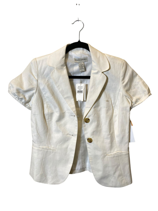 Blazer By Banana Republic In Cream, Size: Xs