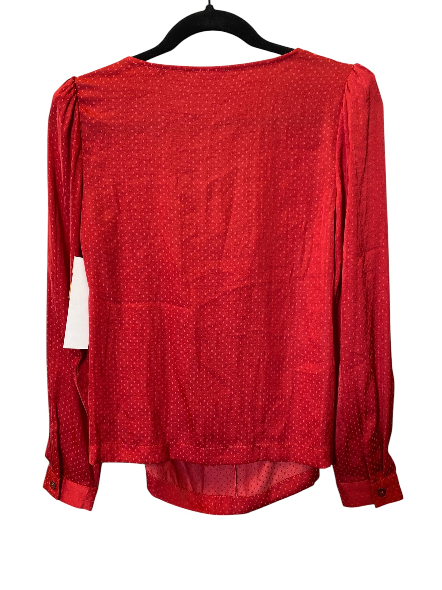 Top Long Sleeve By Cabi In Red, Size: Xs