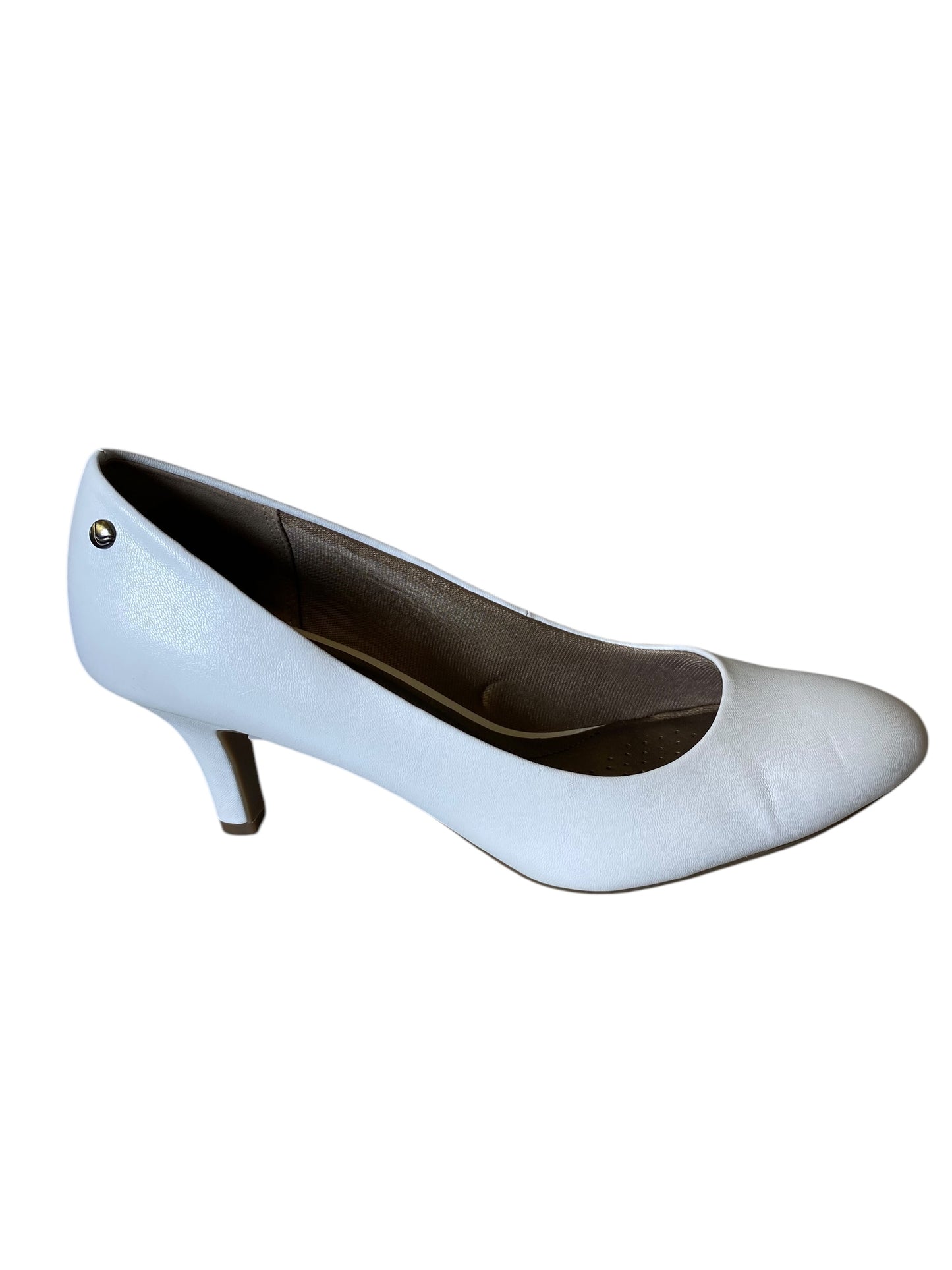 Shoes Heels Kitten By Life Stride In White, Size: 12