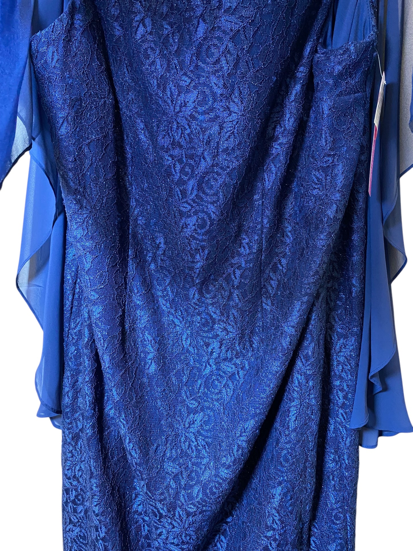 Dress Party Midi By Jessica Howard In Blue, Size: 1x