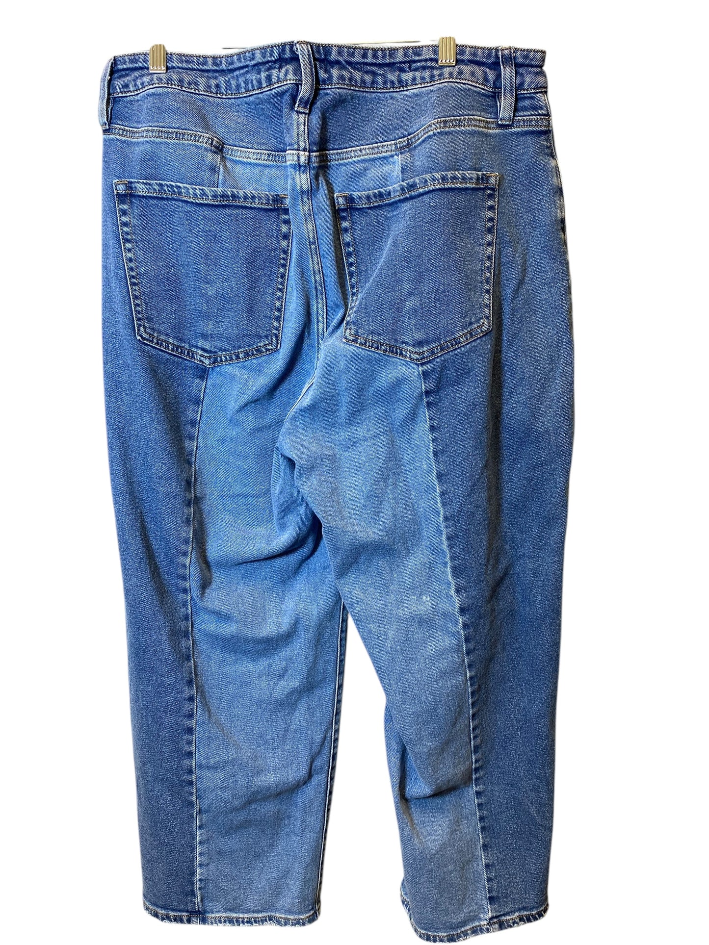 Jeans Straight By Ava & Viv In Blue, Size: 16