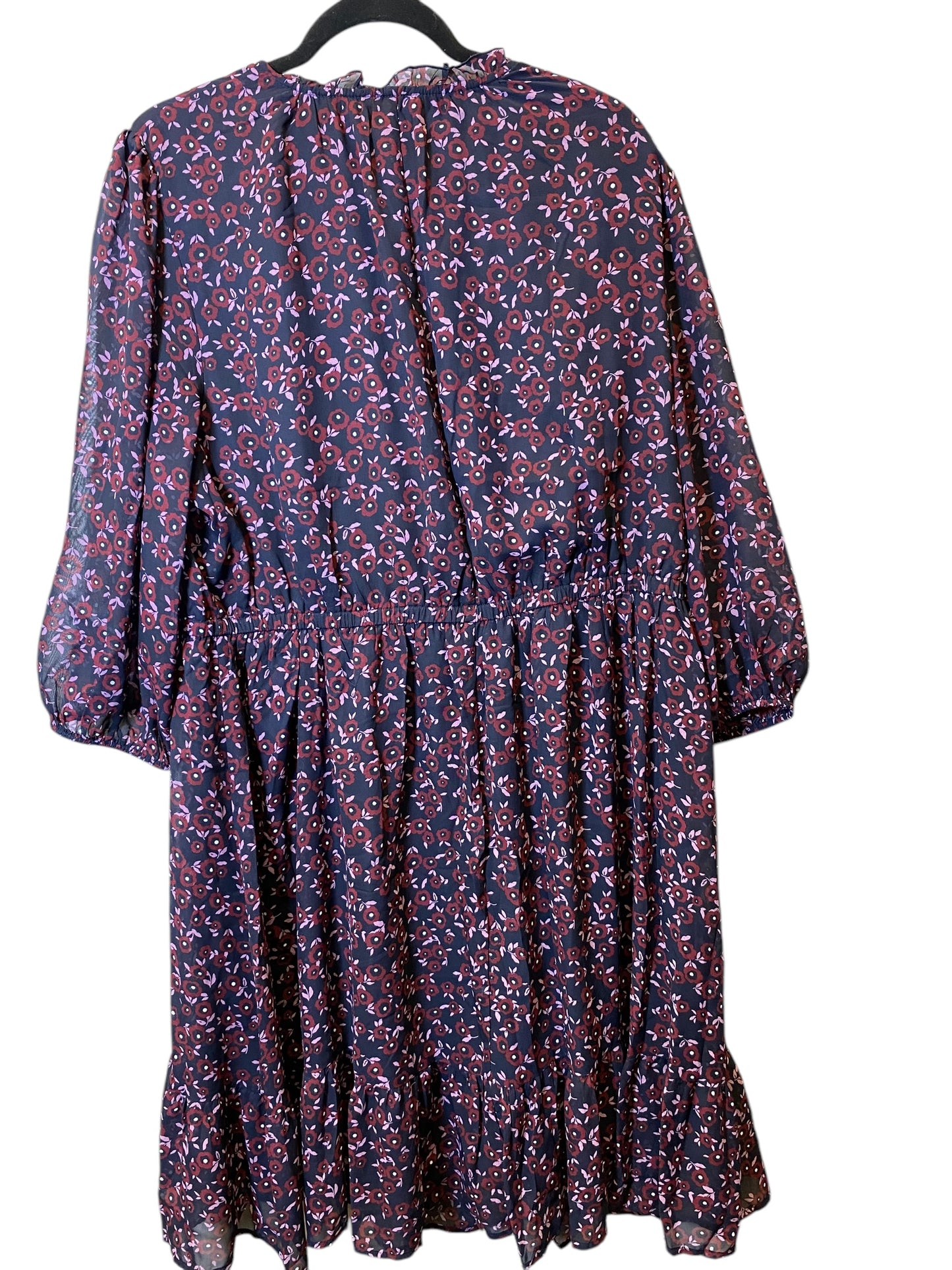 Dress Casual Midi By Lane Bryant In Floral Print, Size: 1x