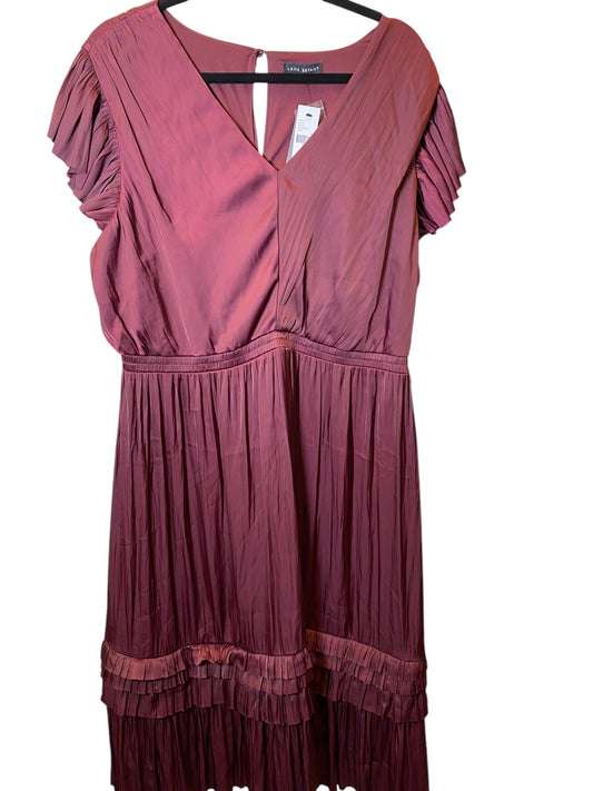 Dress Casual Maxi By Lane Bryant In Maroon, Size: Xl