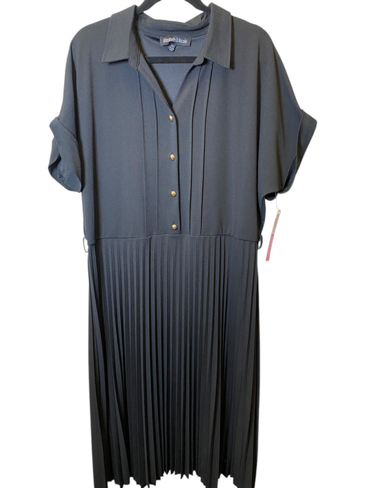 Dress Casual Midi By Cmc In Black, Size: 2x