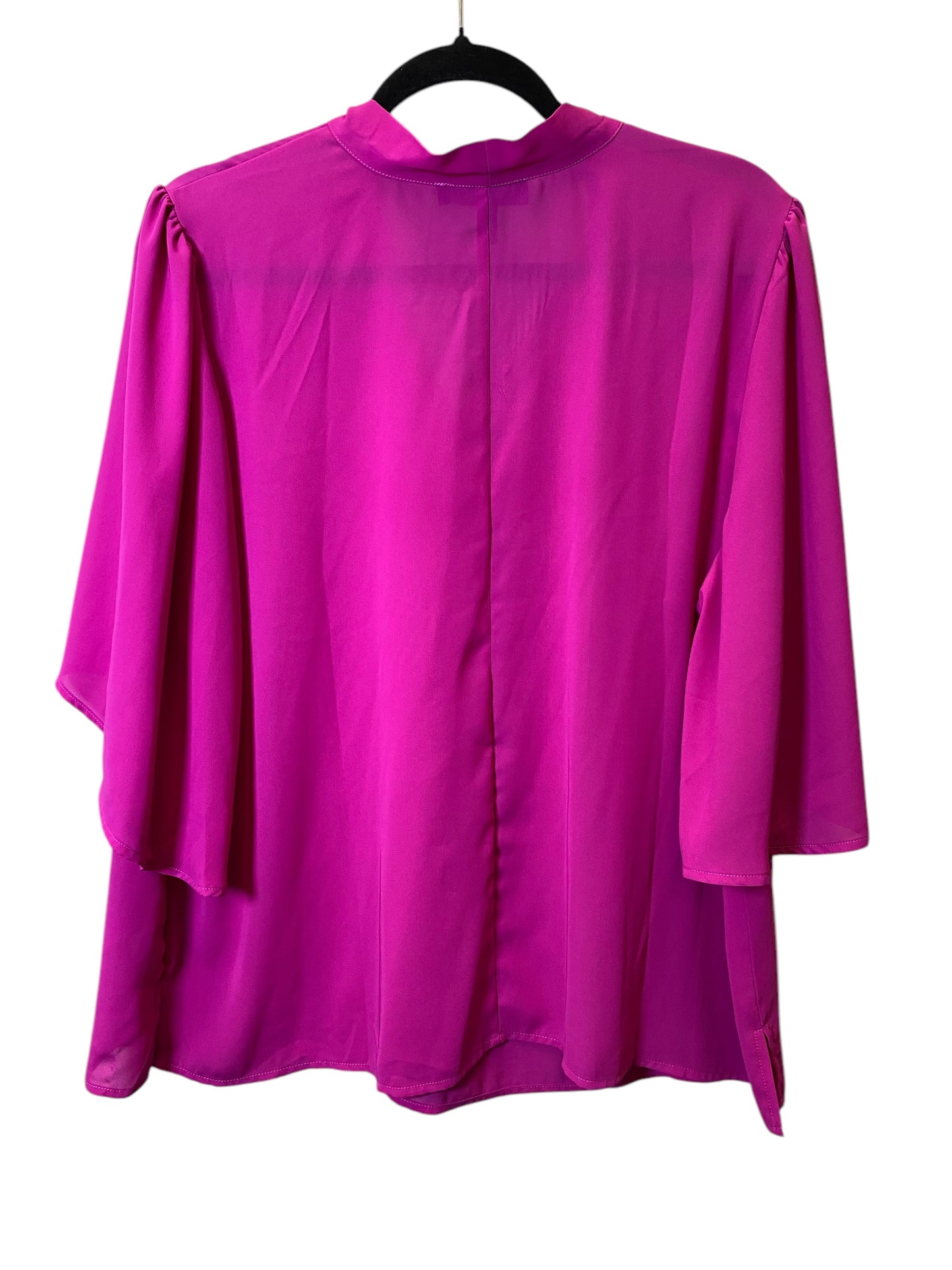 Top Short Sleeve By Eloquii In Mauve, Size: Xl