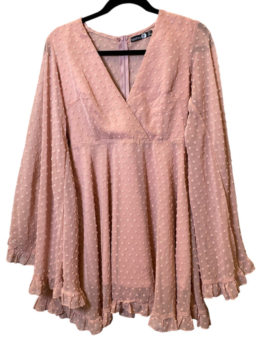 Dress Casual Midi By Boohoo Boutique In Pink, Size: S