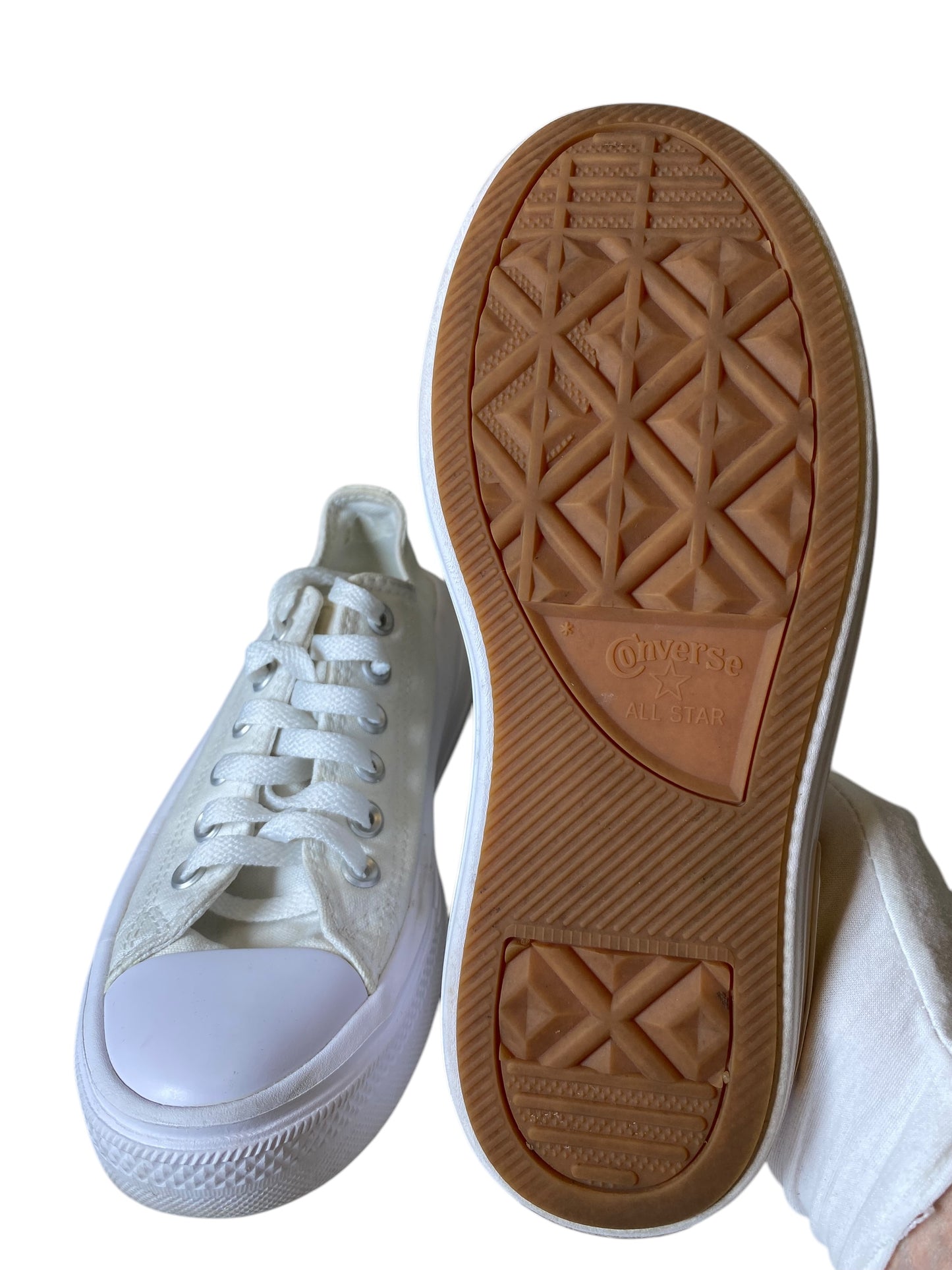 Shoes Athletic By Converse In White, Size: 7.5