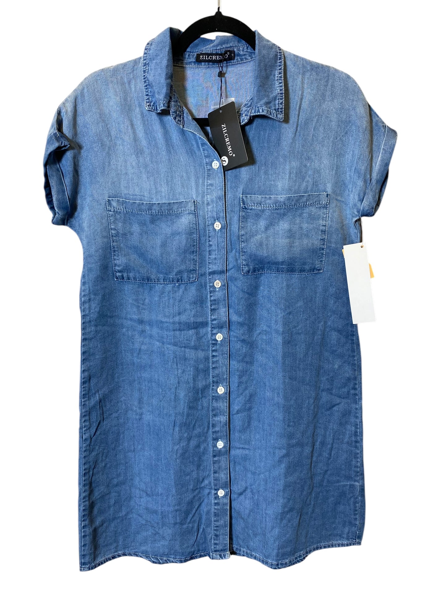 Dress Casual Short By Cmc In Blue Denim, Size: S