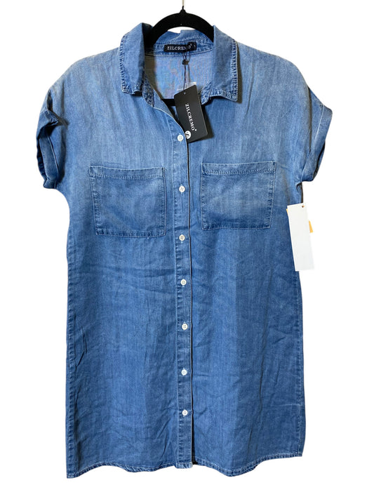 Dress Casual Short By Cmc In Blue Denim, Size: S