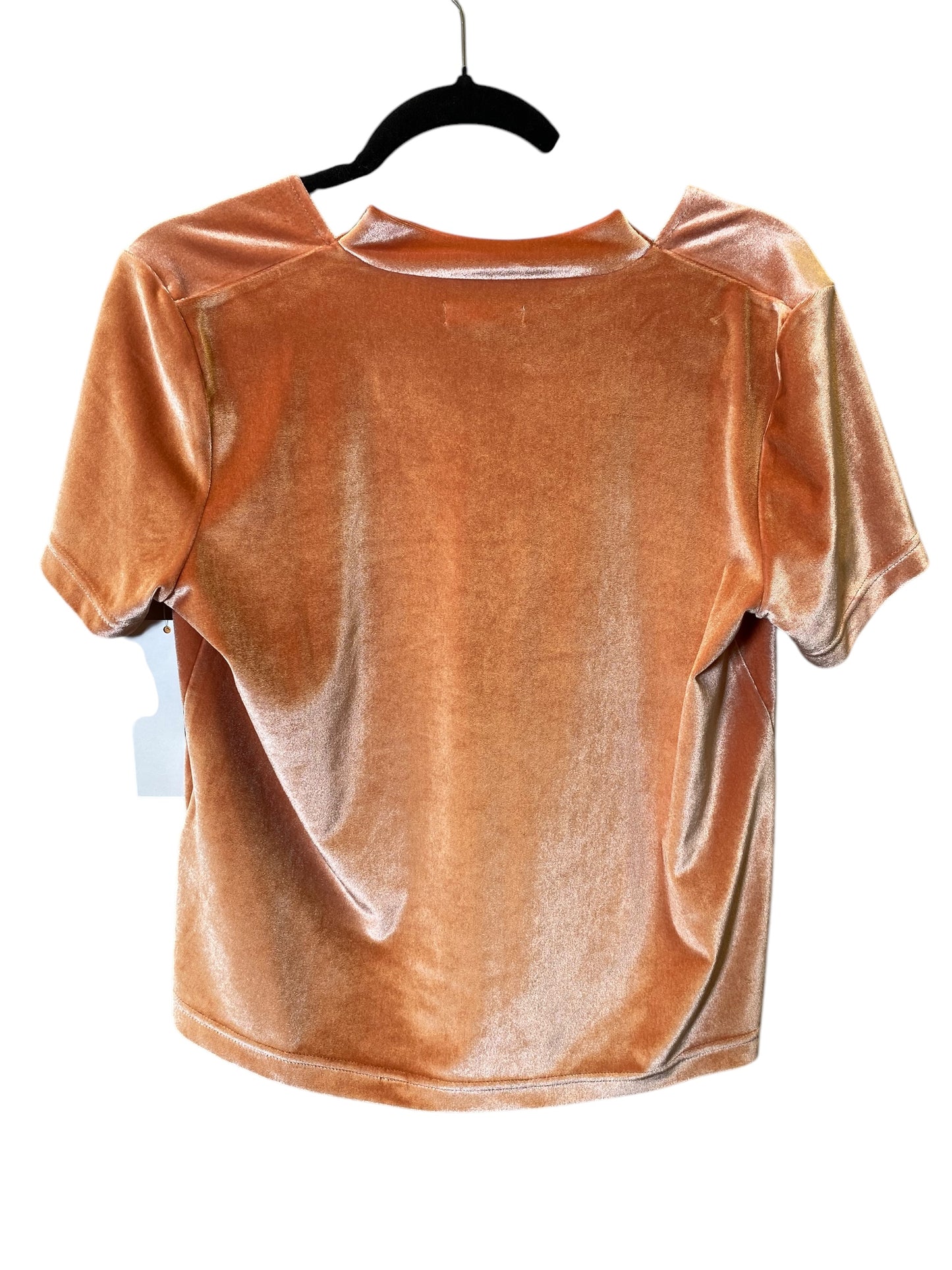 Top Short Sleeve By Madewell In Orange, Size: M