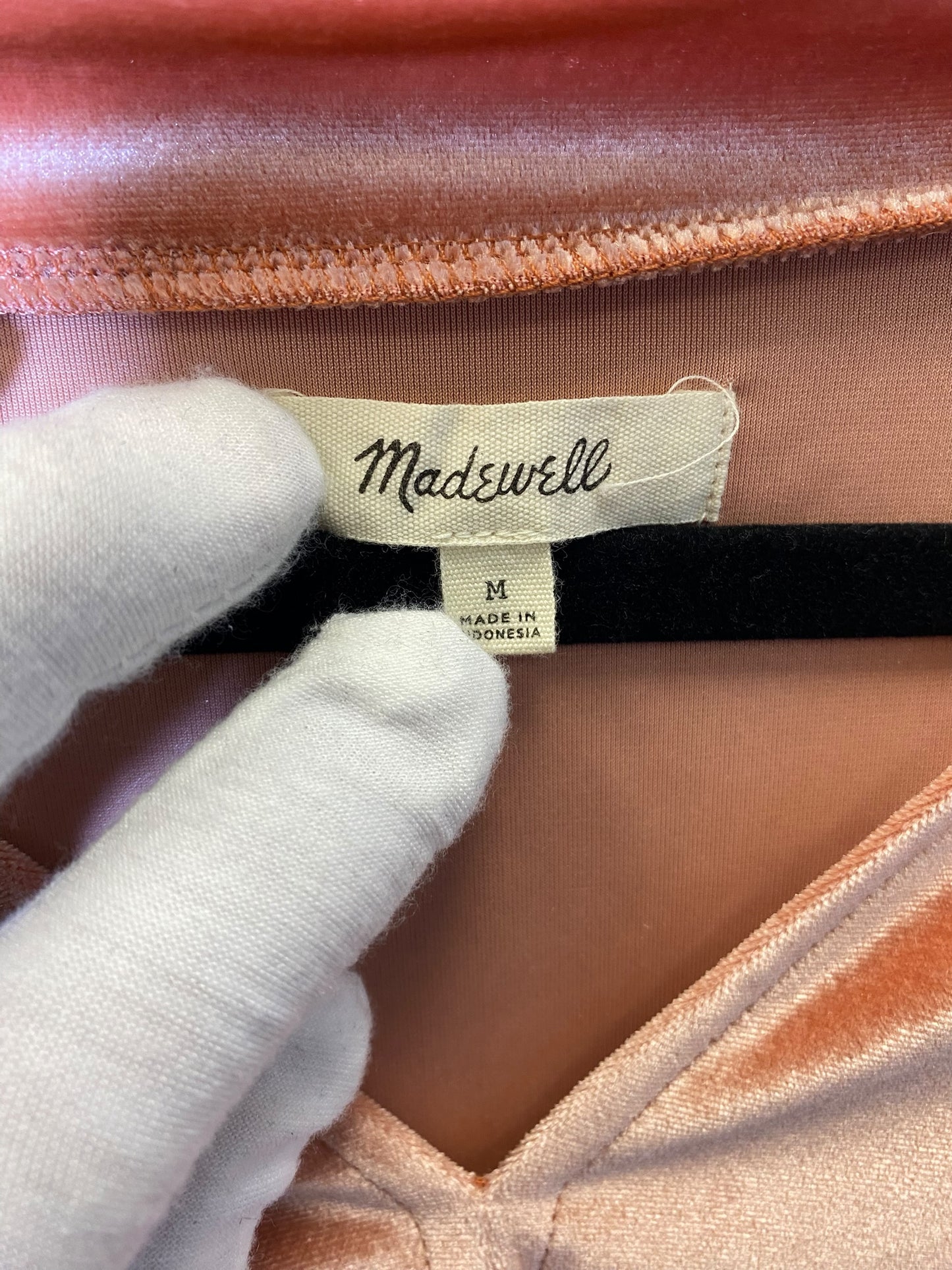 Top Short Sleeve By Madewell In Orange, Size: M