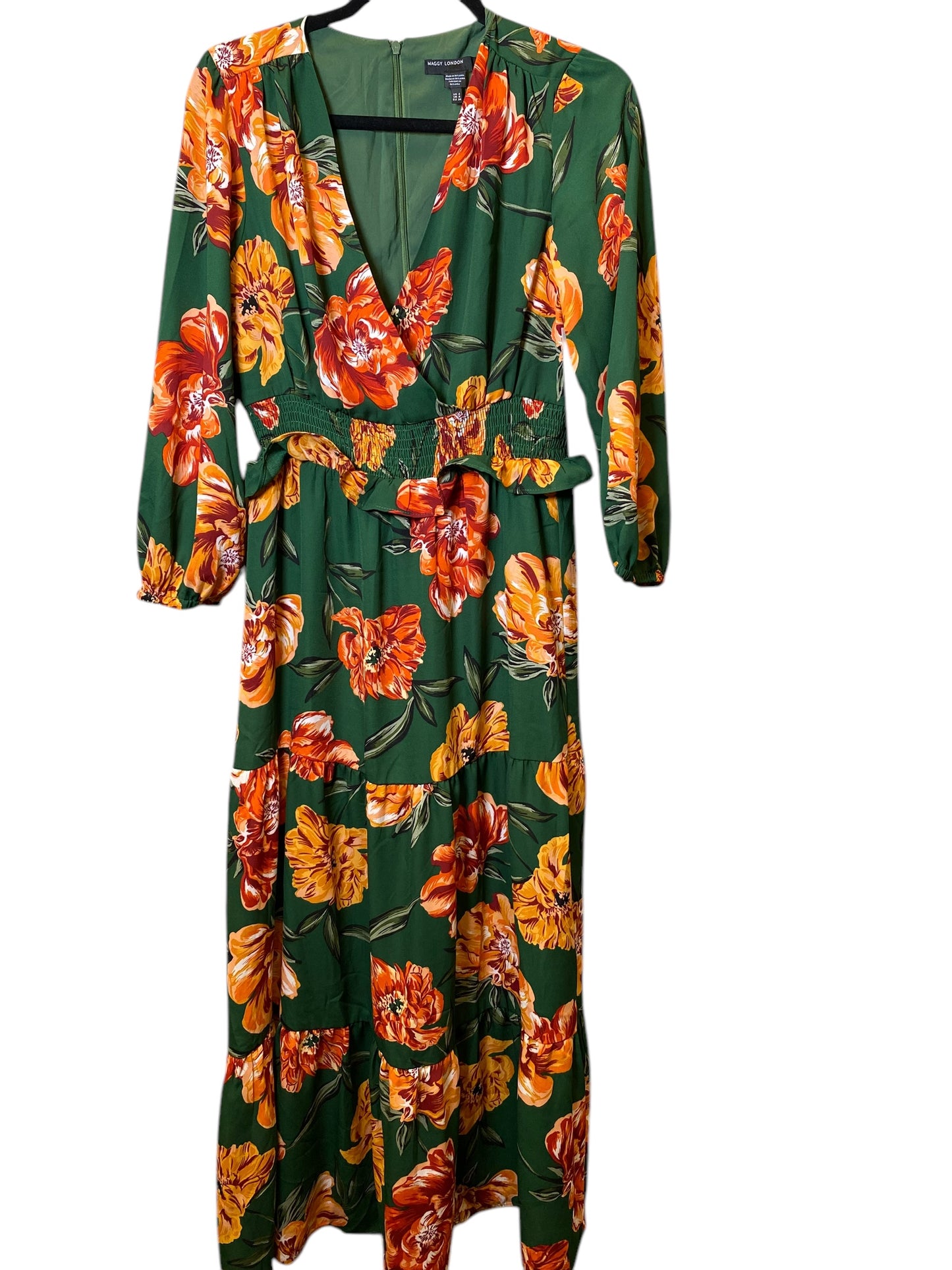 Dress Casual Maxi By Maggy London In Floral Print, Size: S