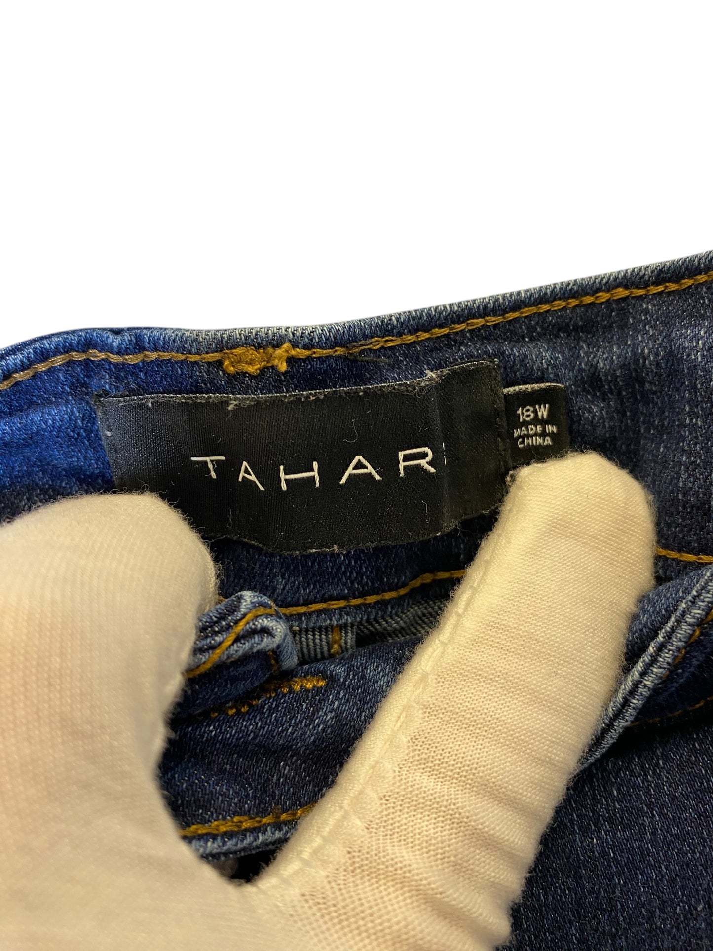 Jeans Skinny By Tahari By Arthur Levine In Blue, Size: 18