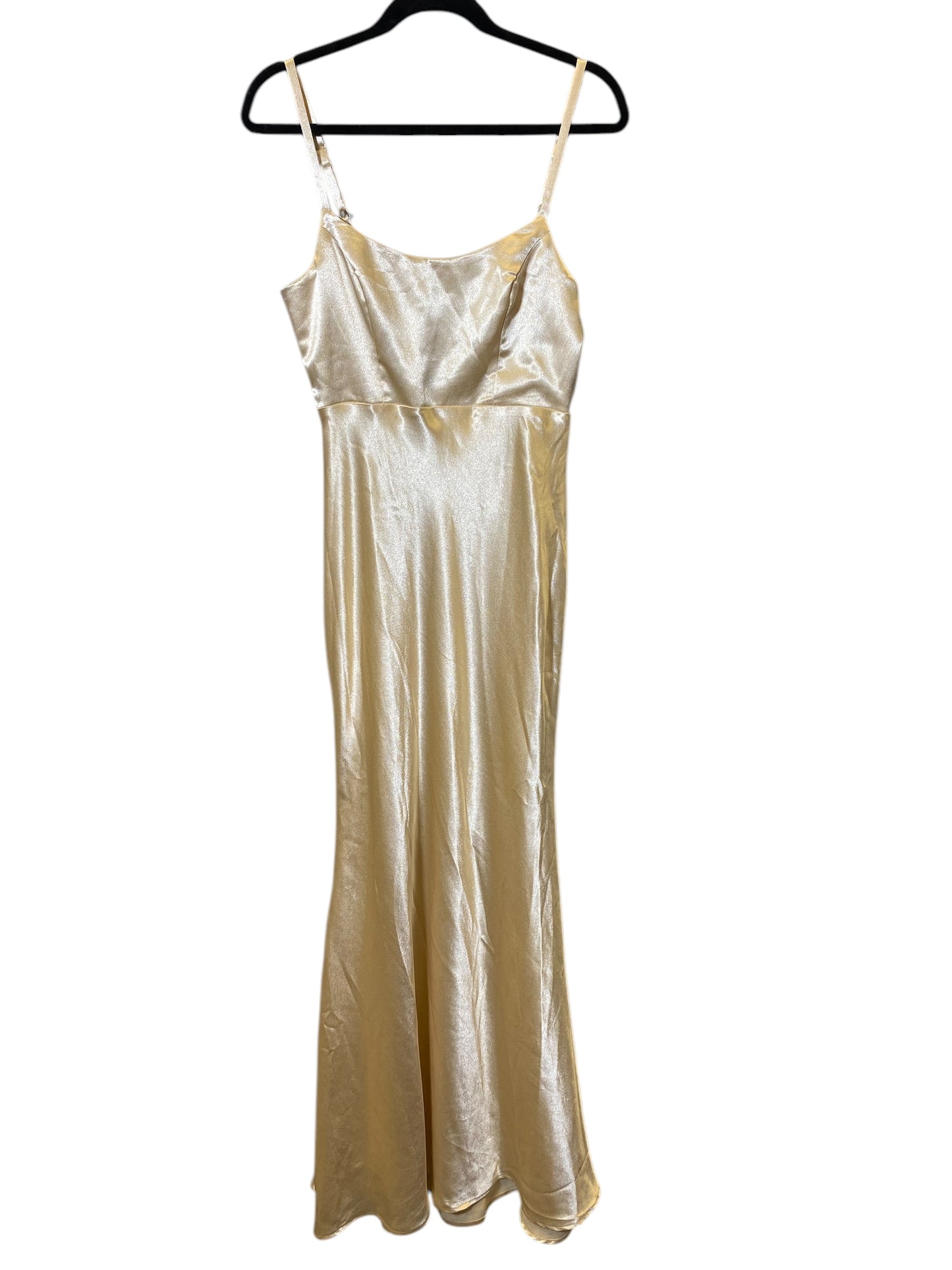 Dress Party Long By Lulus In Tan, Size: S