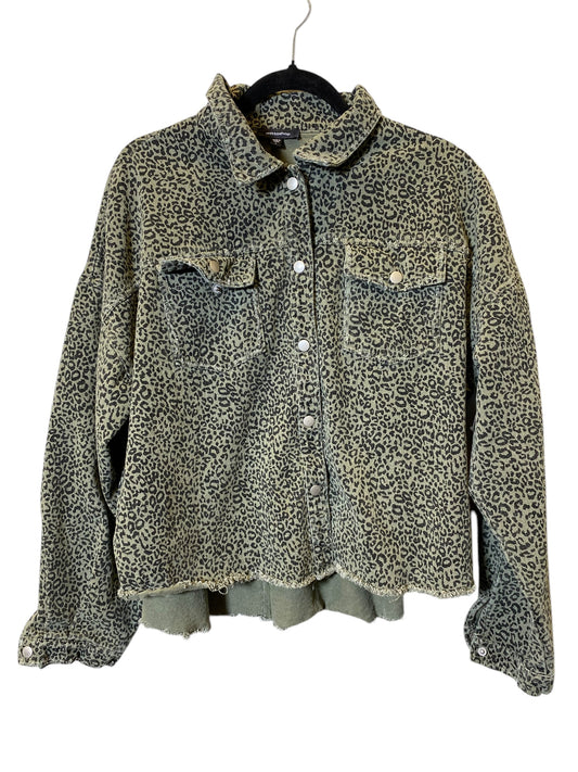 Jacket Shirt By Mittoshop In Animal Print, Size: L