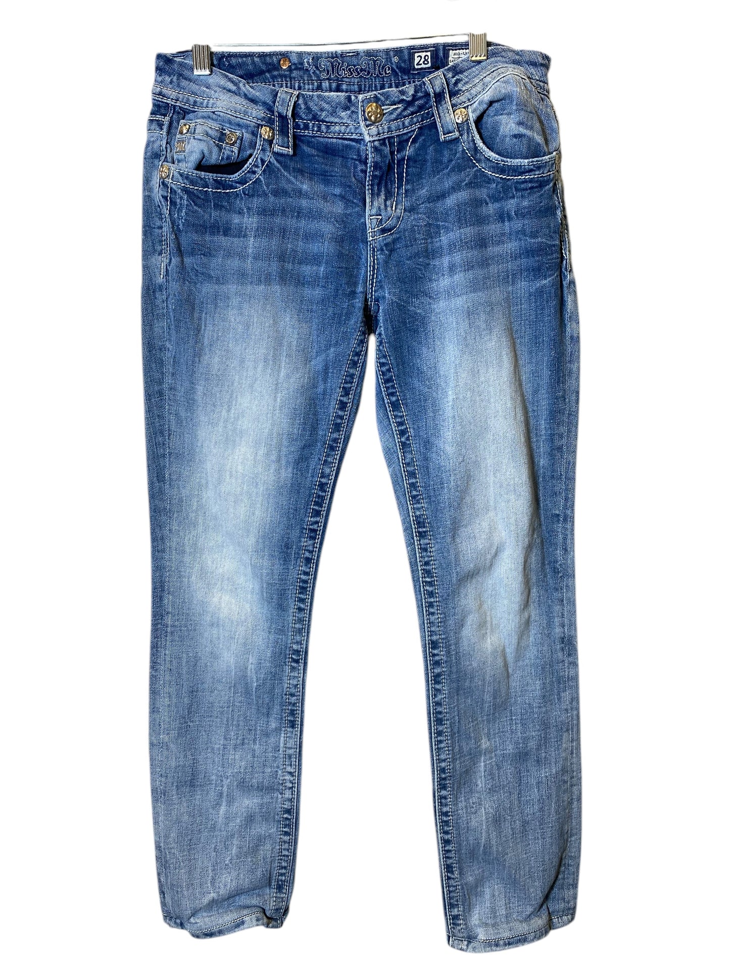 Jeans Straight By Miss Me In Blue, Size: 6