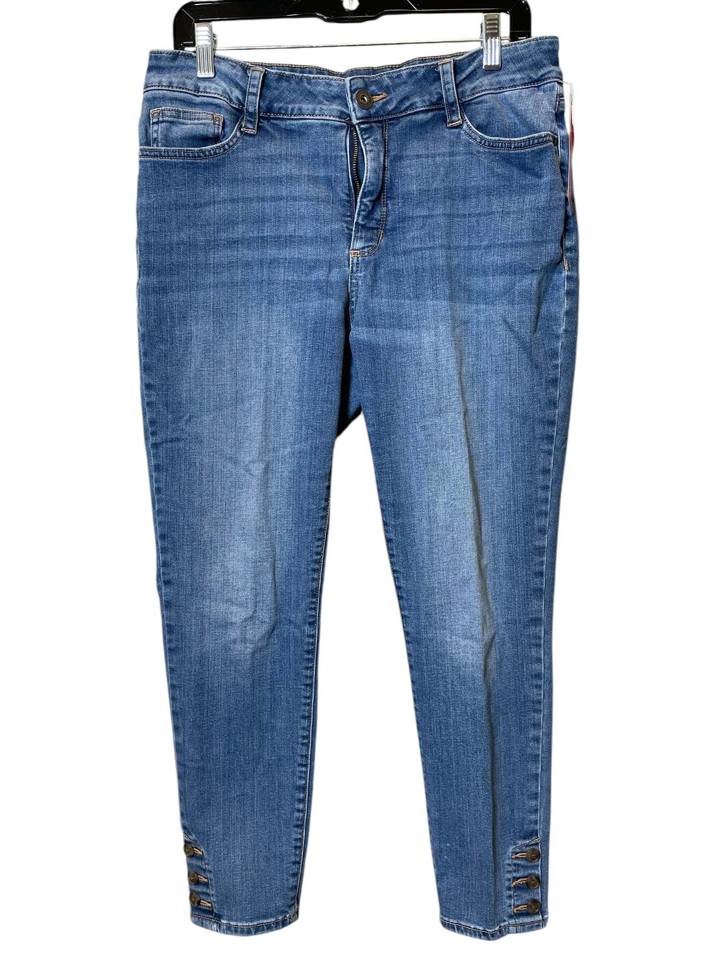 Jeans Skinny By St Johns Bay In Blue, Size: 12