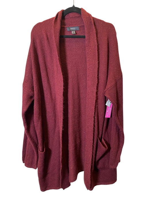 Cardigan By Forever 21 In Red, Size: 3x