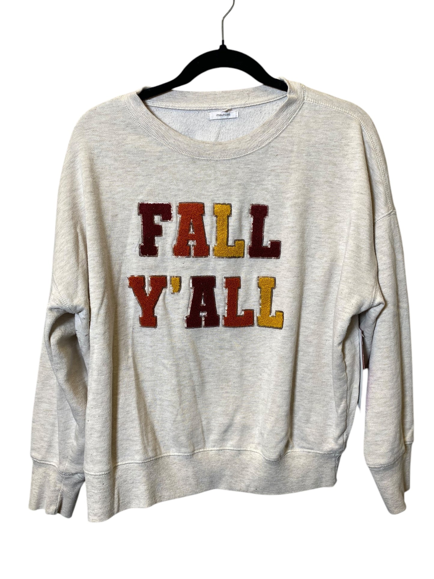 Sweatshirt Crewneck By Maurices In Multi-colored, Size: L