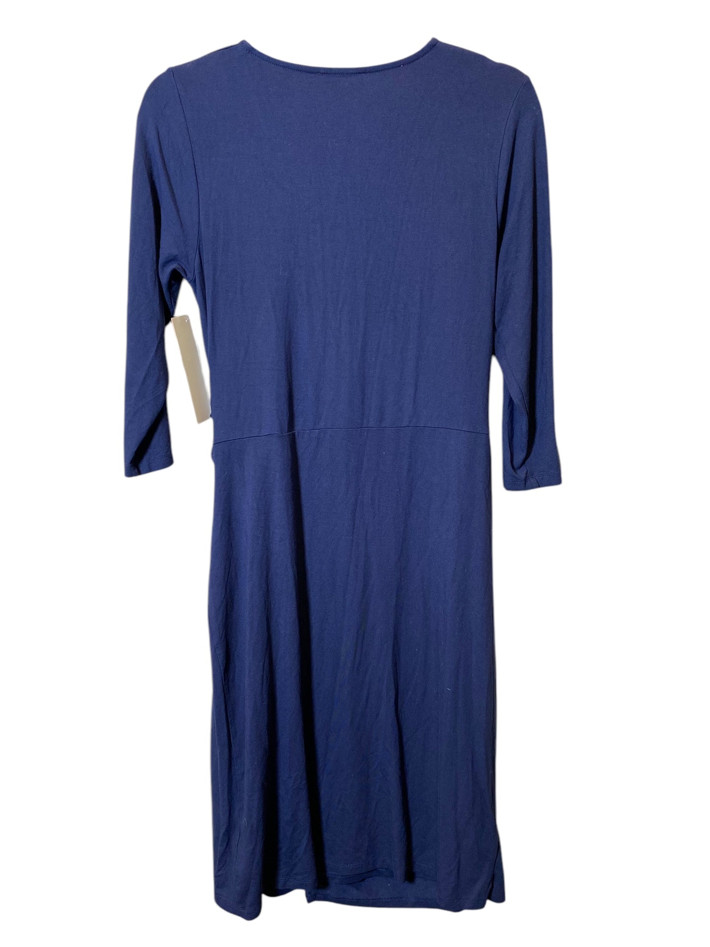 Dress Casual Midi By Cmc In Navy, Size: M