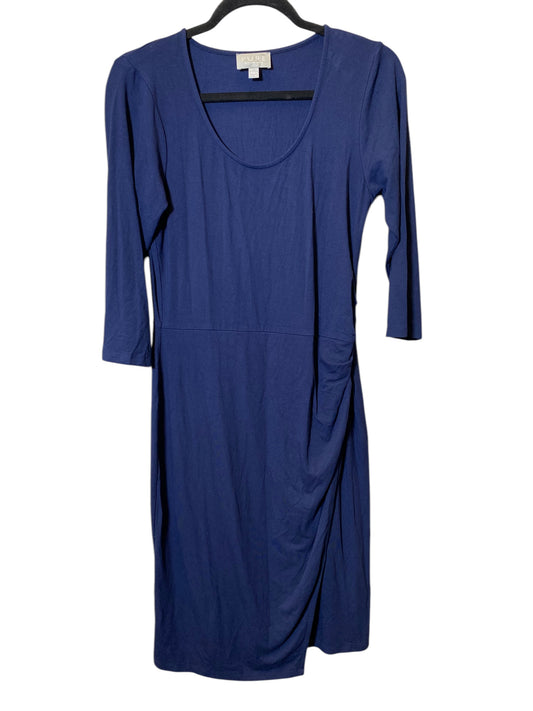 Dress Casual Midi By Cmc In Navy, Size: M