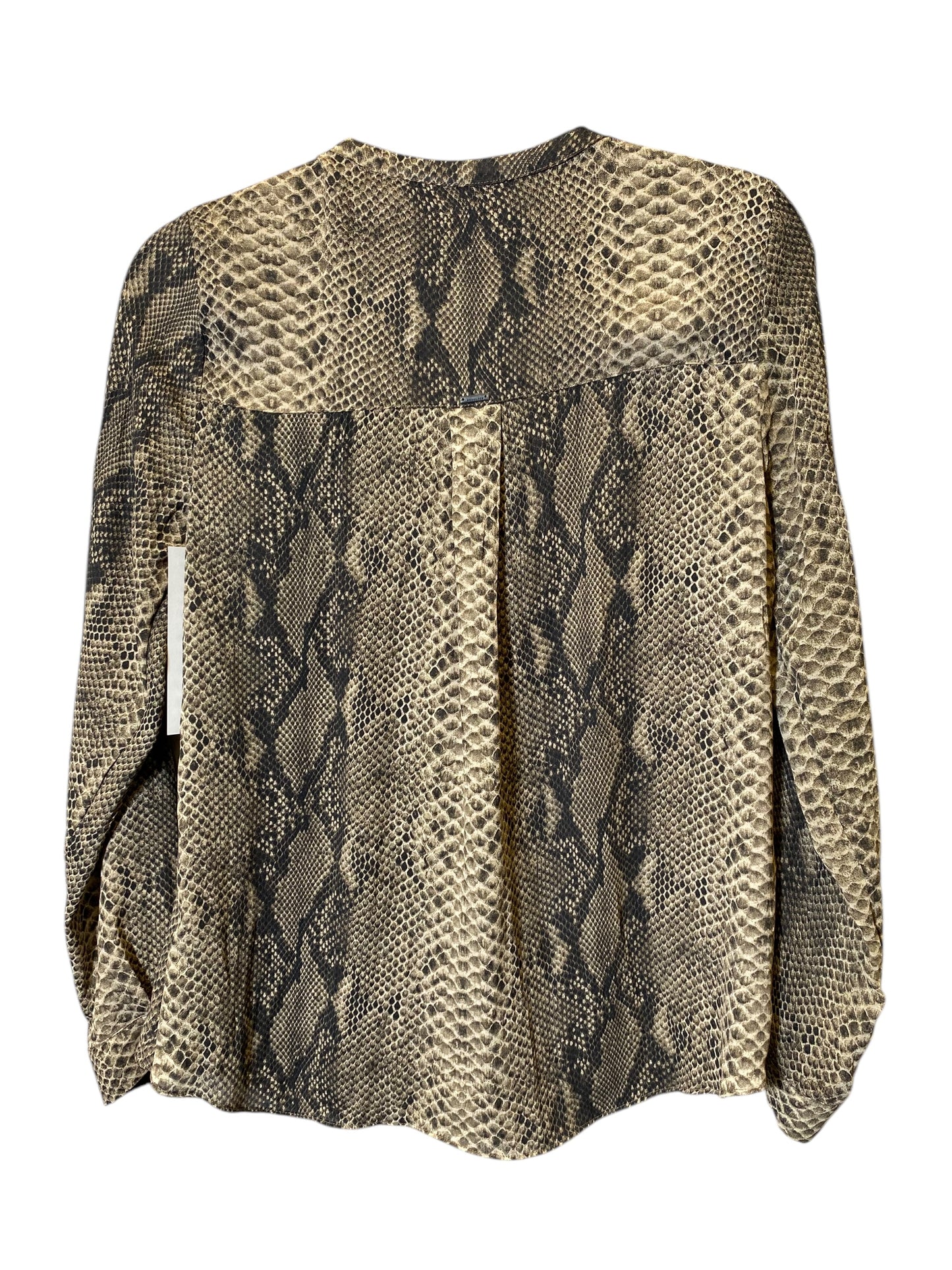 Top Long Sleeve By Cmc In Animal Print, Size: M