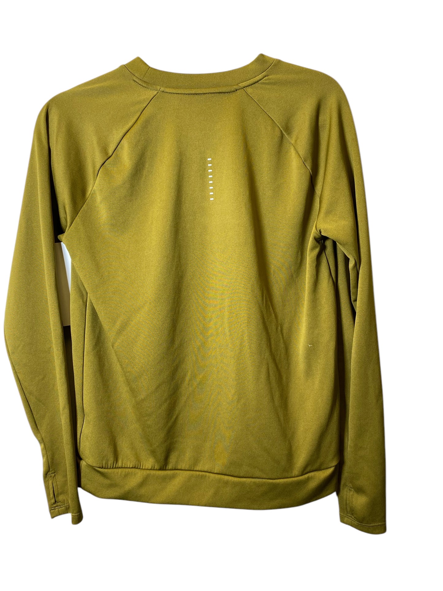 Athletic Top Long Sleeve Crewneck By Nike In Green, Size: S