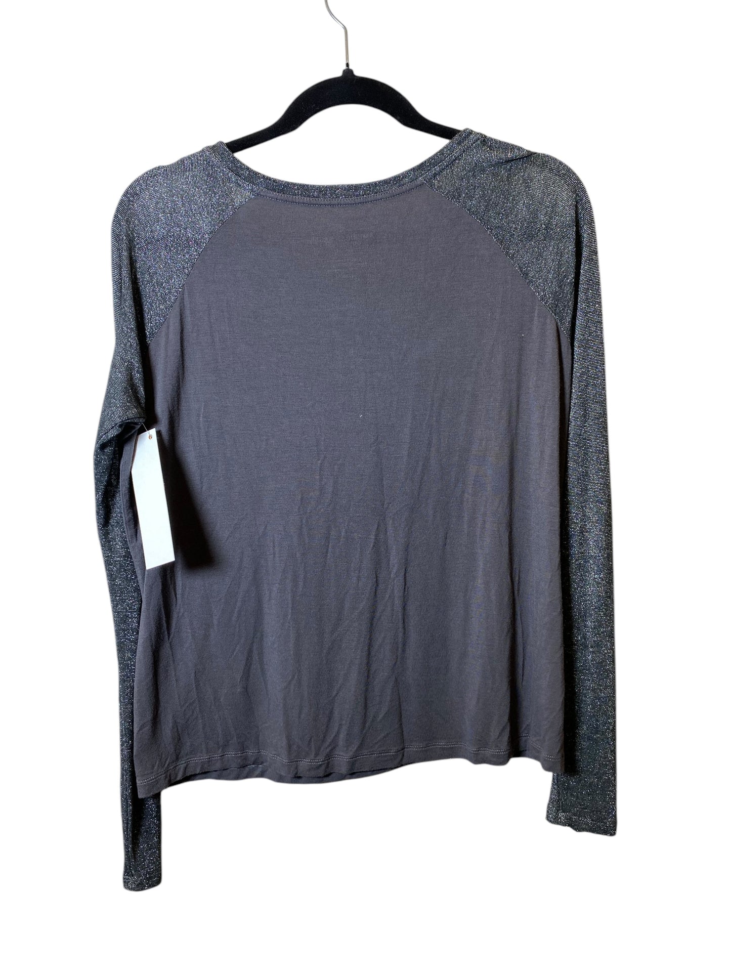 Top Long Sleeve Basic By American Eagle In Grey, Size: M