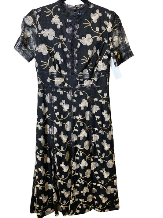 Dress Casual Midi By Antonio Melani In Black & Tan, Size: S