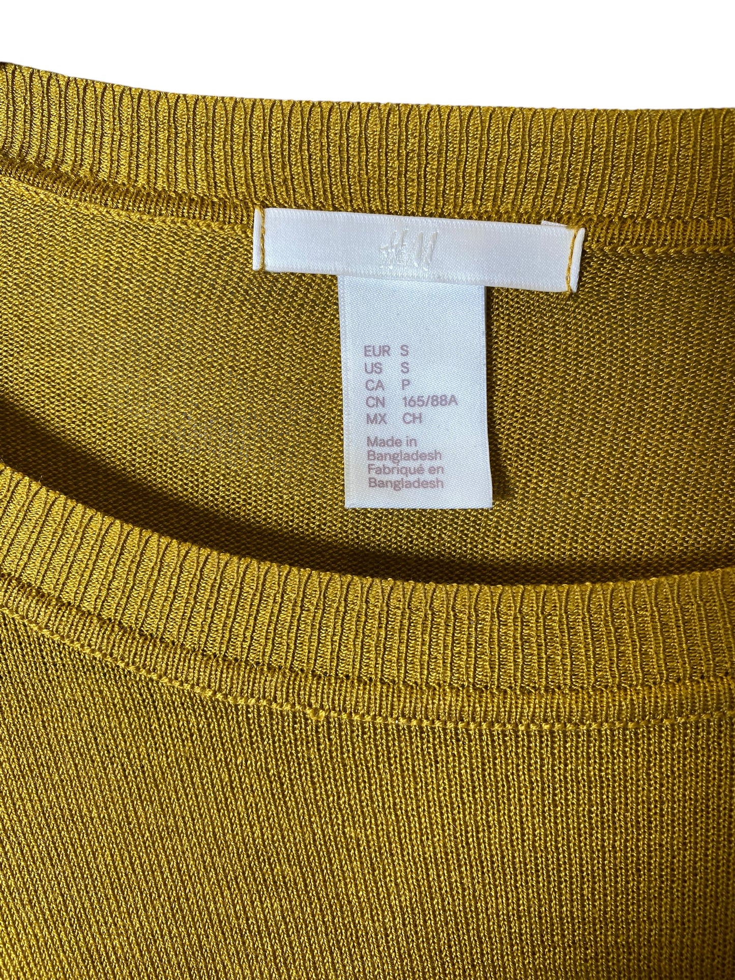 Sweater By H&m In Yellow, Size: S