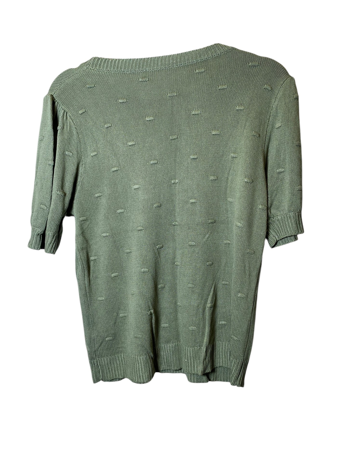 Sweater Short Sleeve By Cmc In Green, Size: S