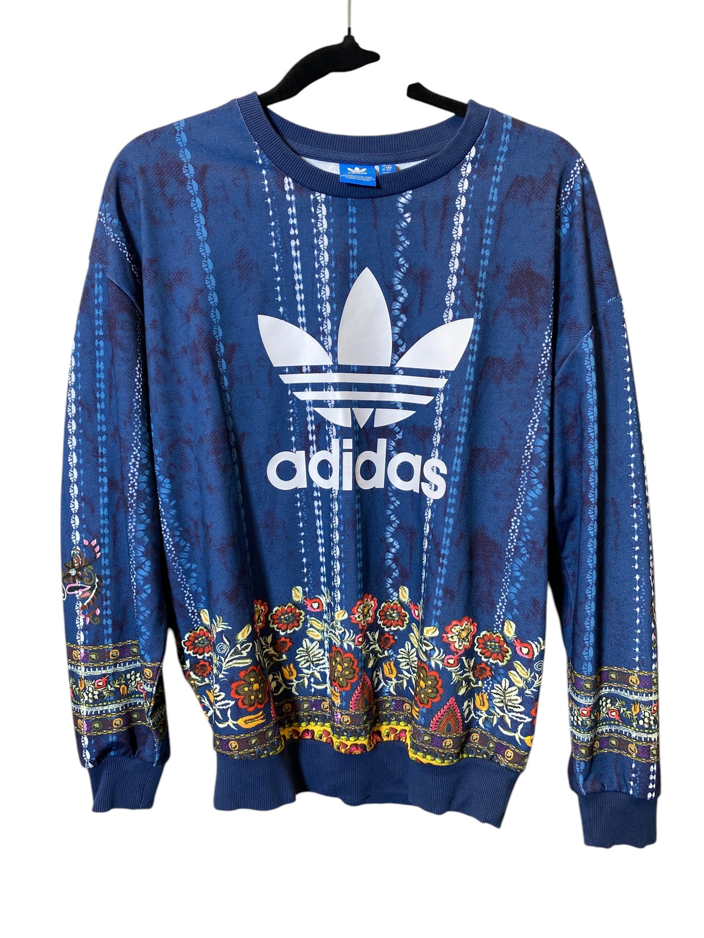 Sweatshirt Crewneck By Adidas In Blue, Size: S