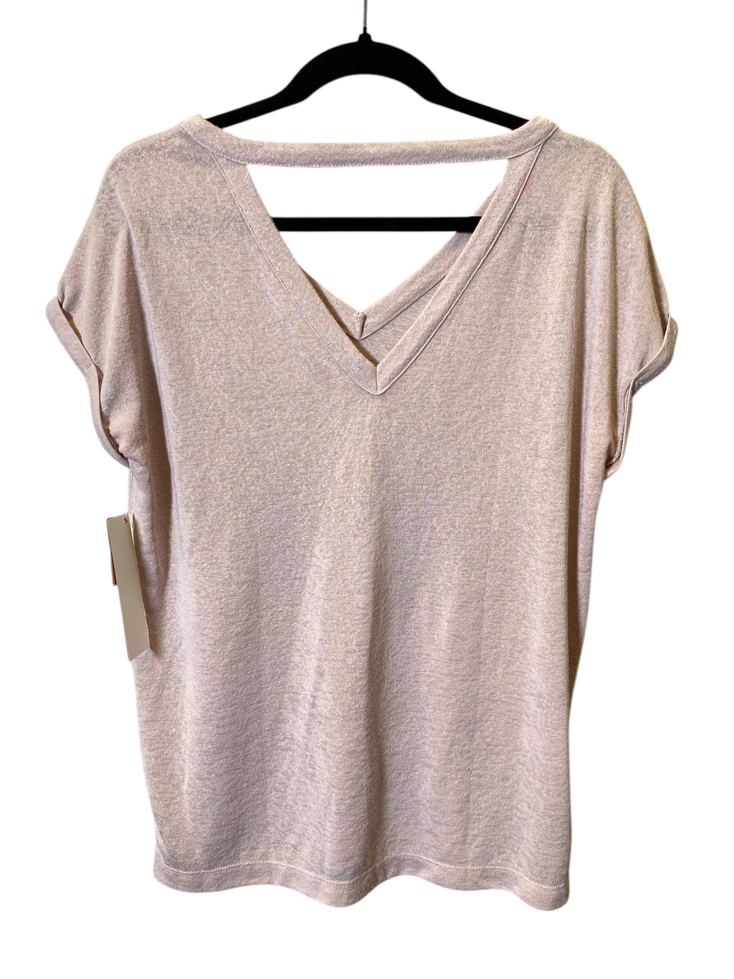 Top Short Sleeve By Loft In Pink, Size: M