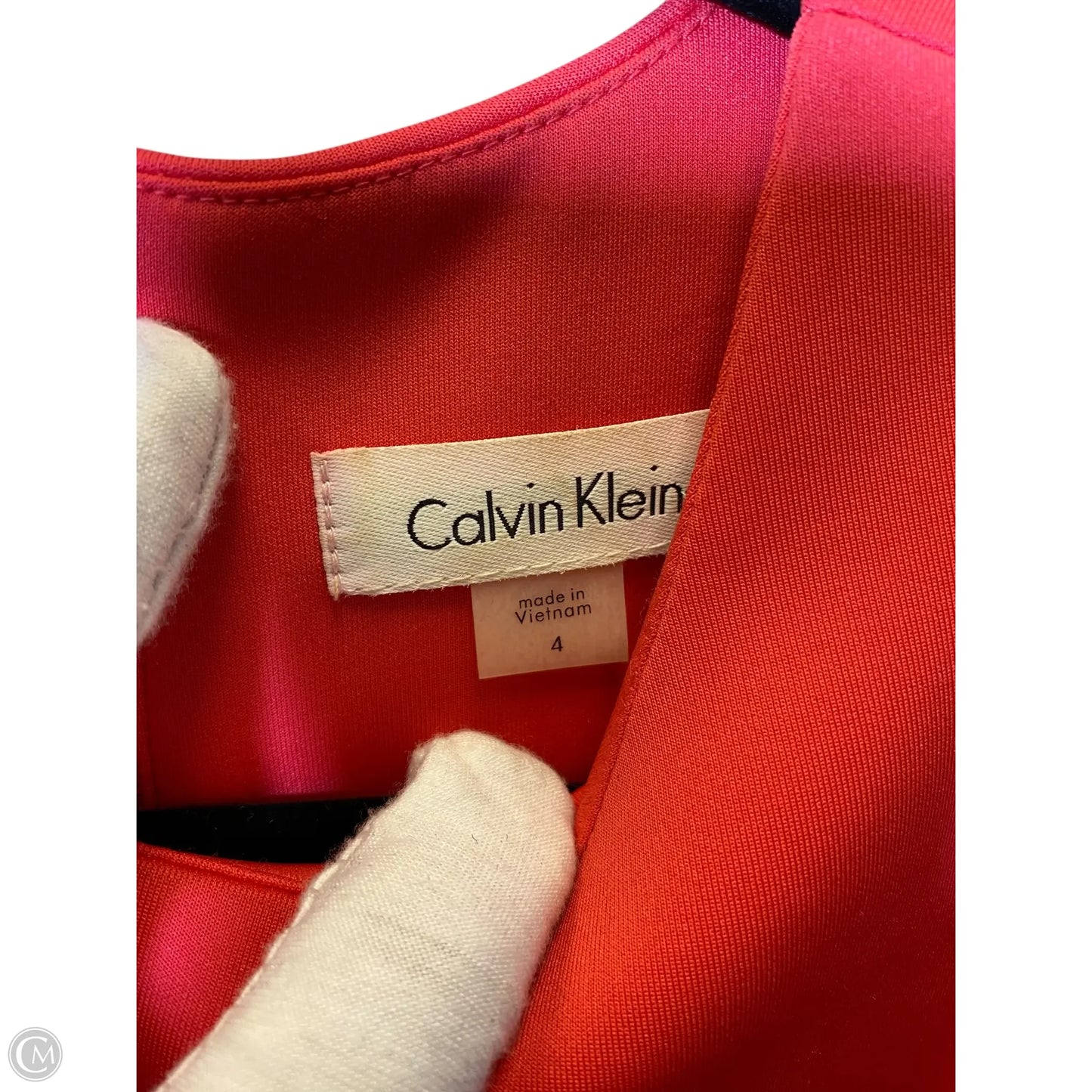 Dress Work By Calvin Klein In Pink, Size: S