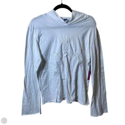 Top Long Sleeve By Cmc In White, Size: M