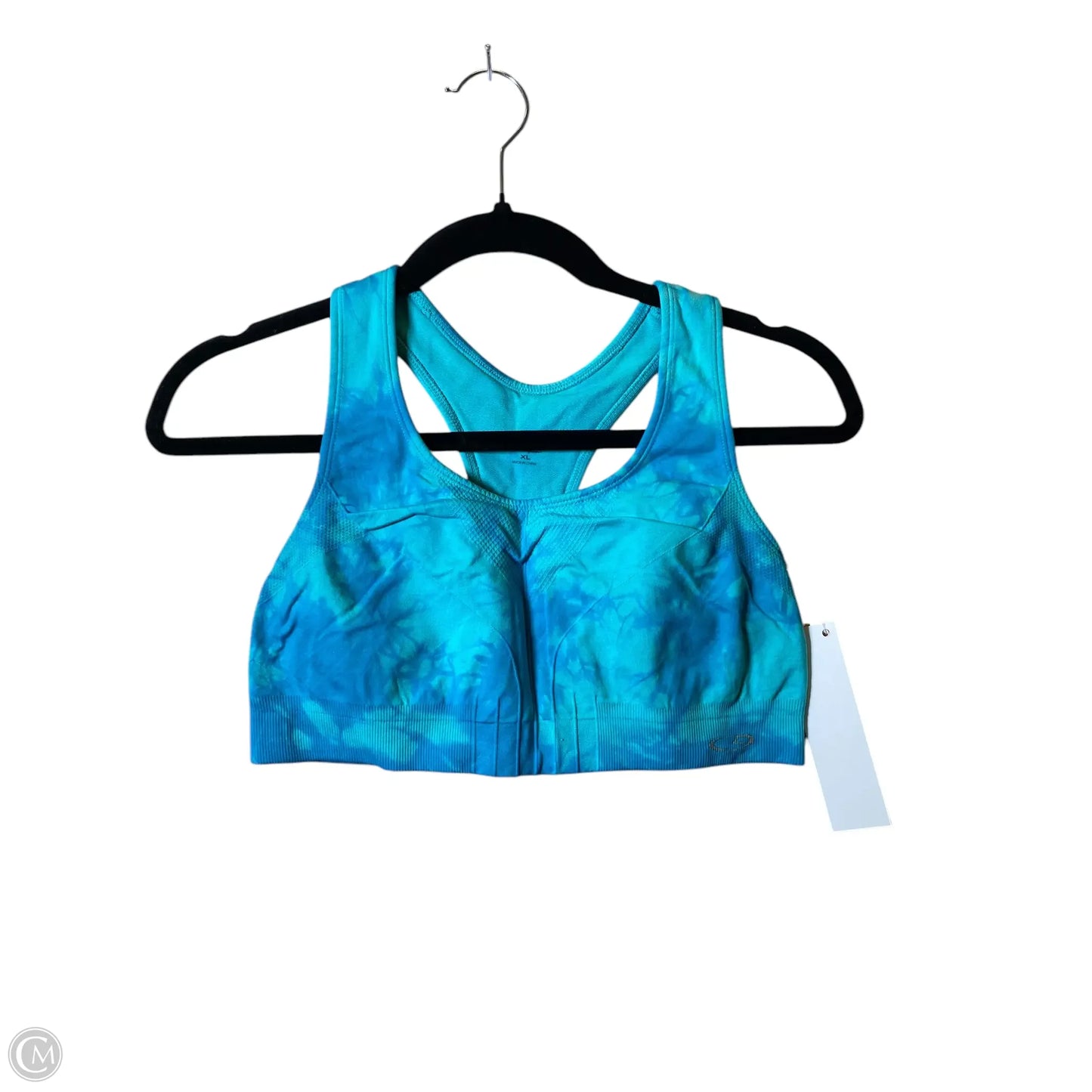 Athletic Bra By Champion In Aqua, Size: Xl