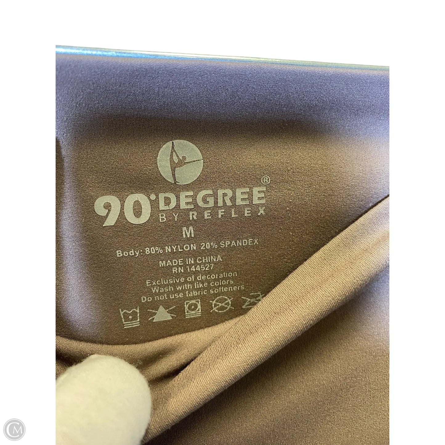 Athletic Leggings By 90 Degrees By Reflex In Taupe, Size: M