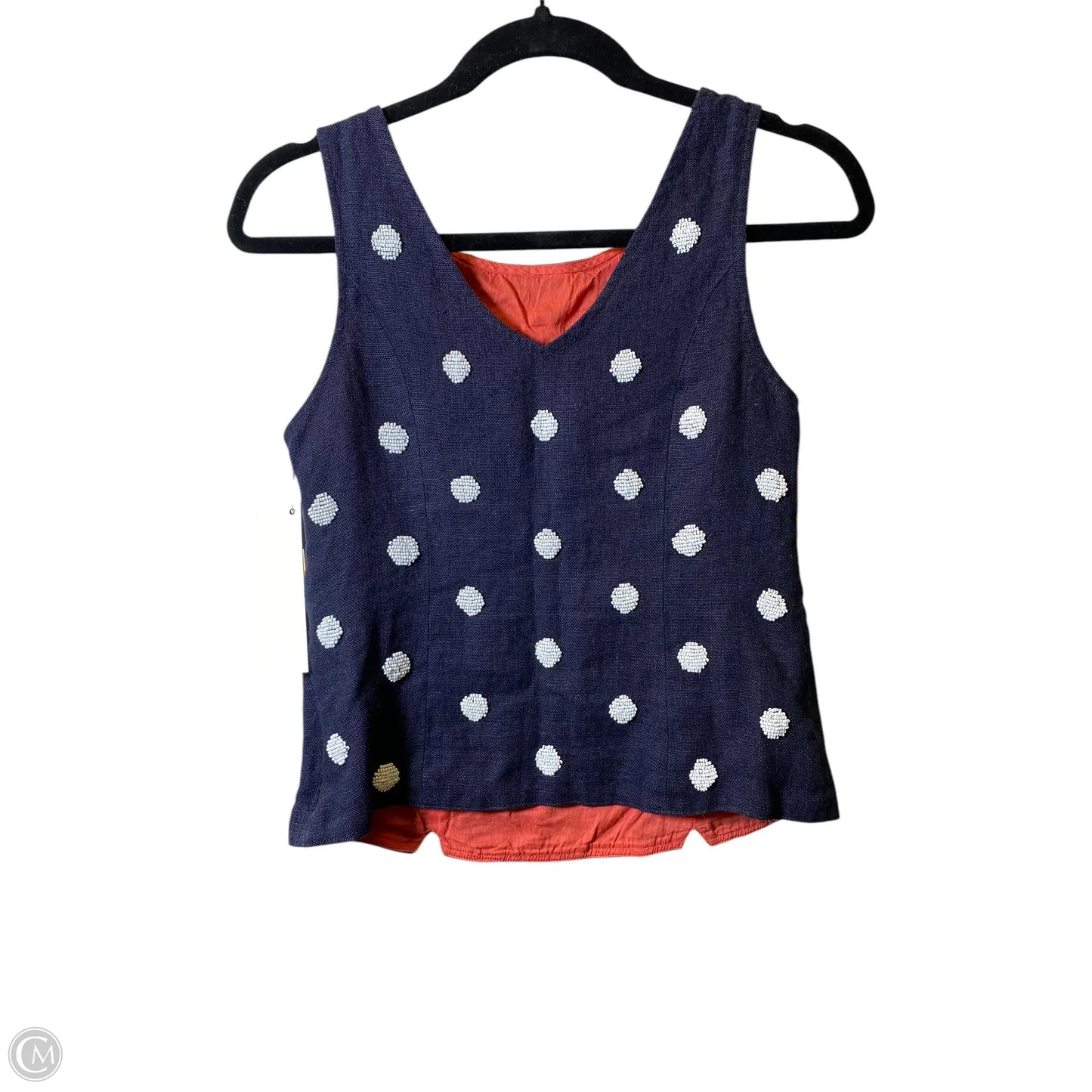 Top Sleeveless By Odille In Navy, Size: S