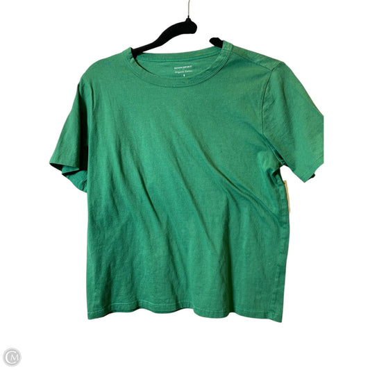 Top Short Sleeve Basic By Banana Republic In Green, Size: S