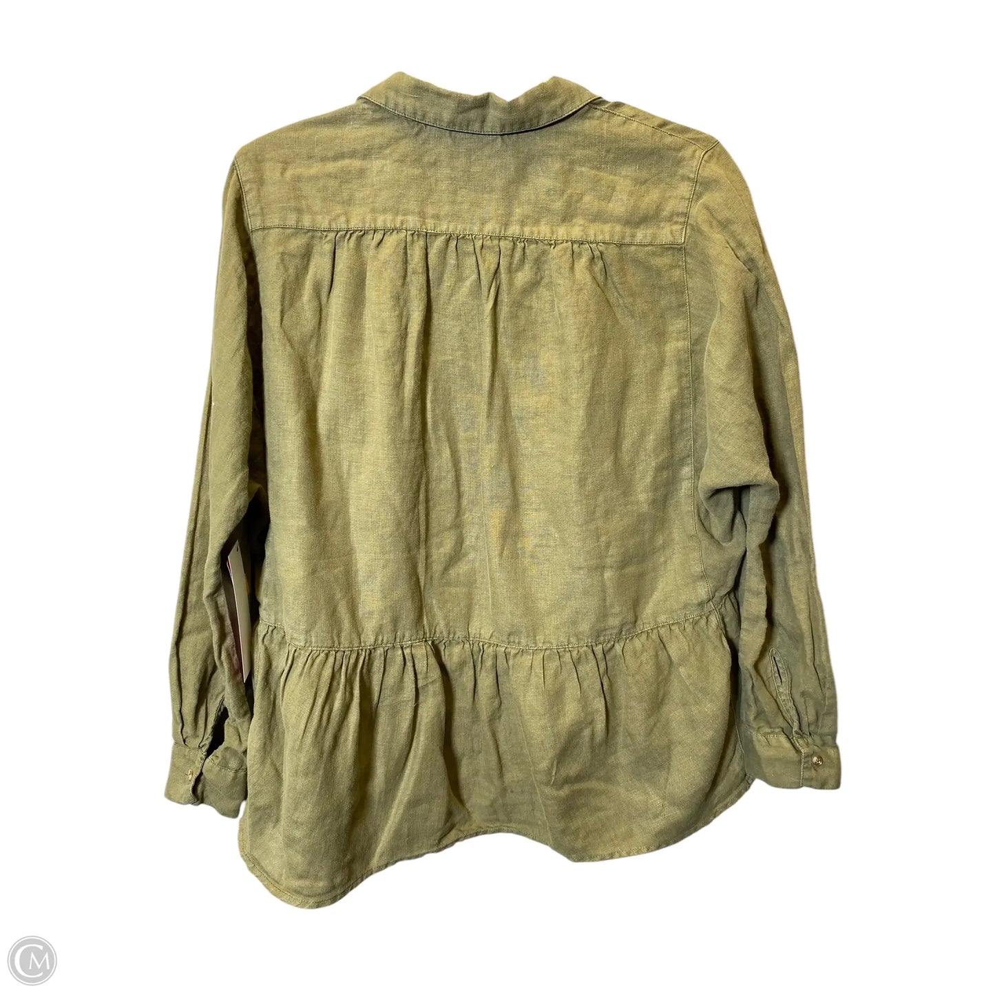 Blouse Long Sleeve By Holding Horses In Green, Size: S