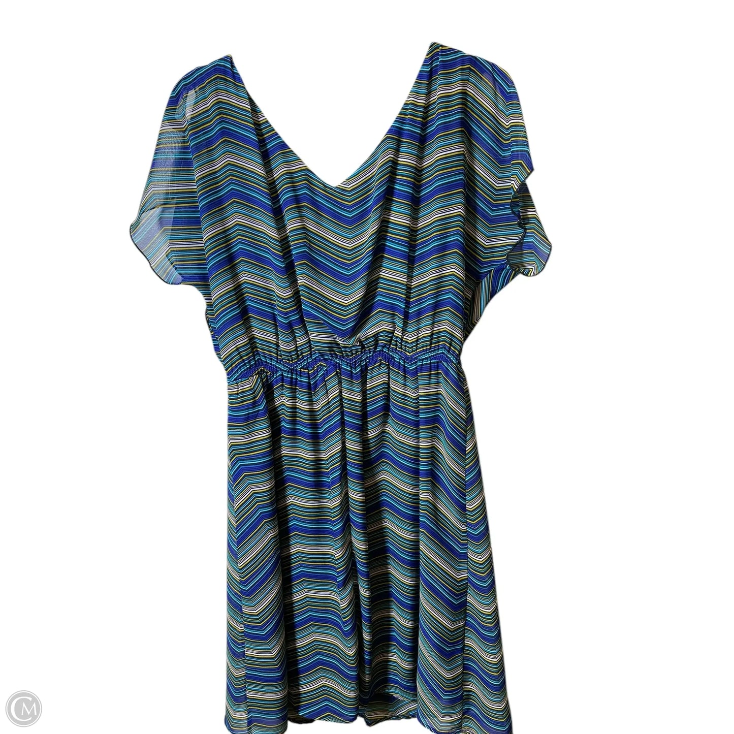 Dress Casual Midi By Agb In Multi-colored, Size: M