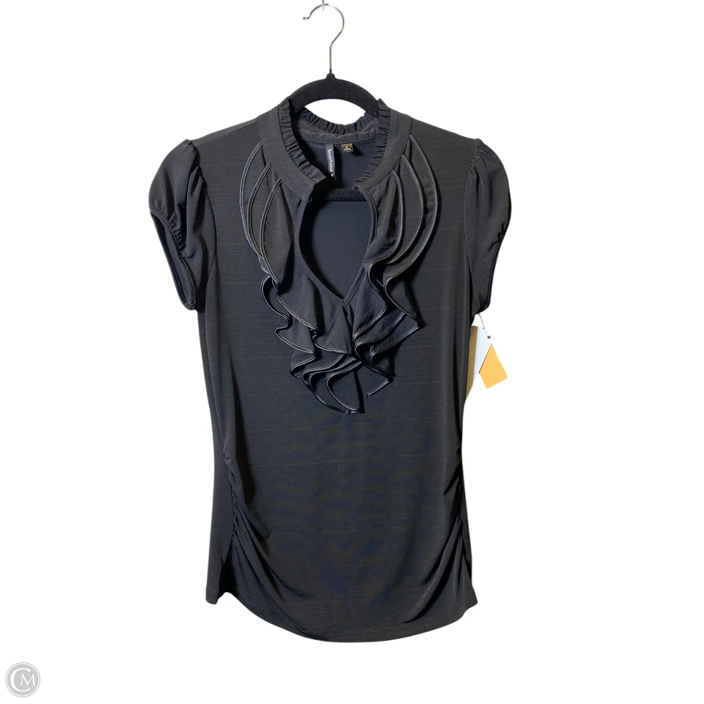 Top Short Sleeve By Heart And Soul In Black, Size: M