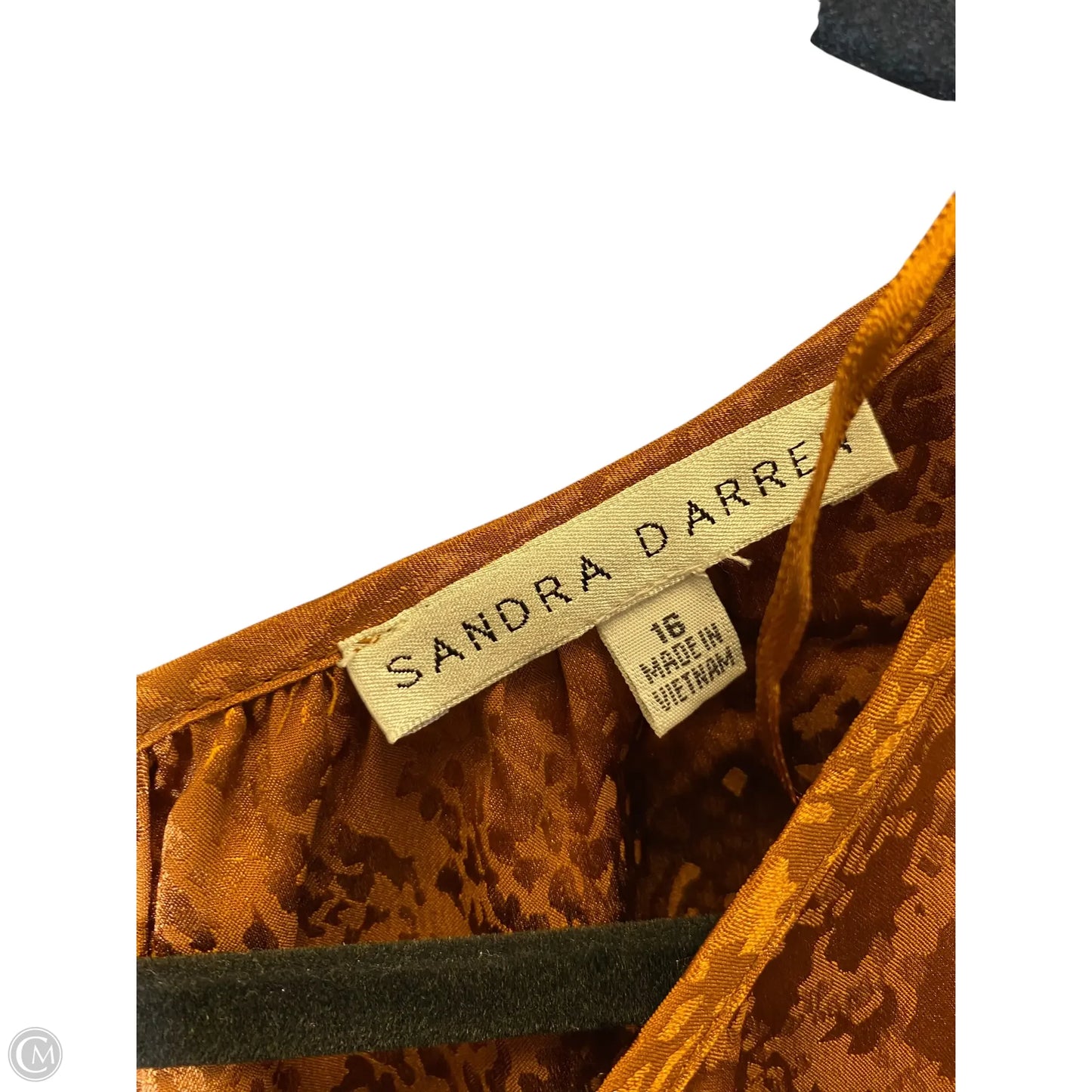 Dress Casual Midi By Sandra Darren In Bronze, Size: Xl