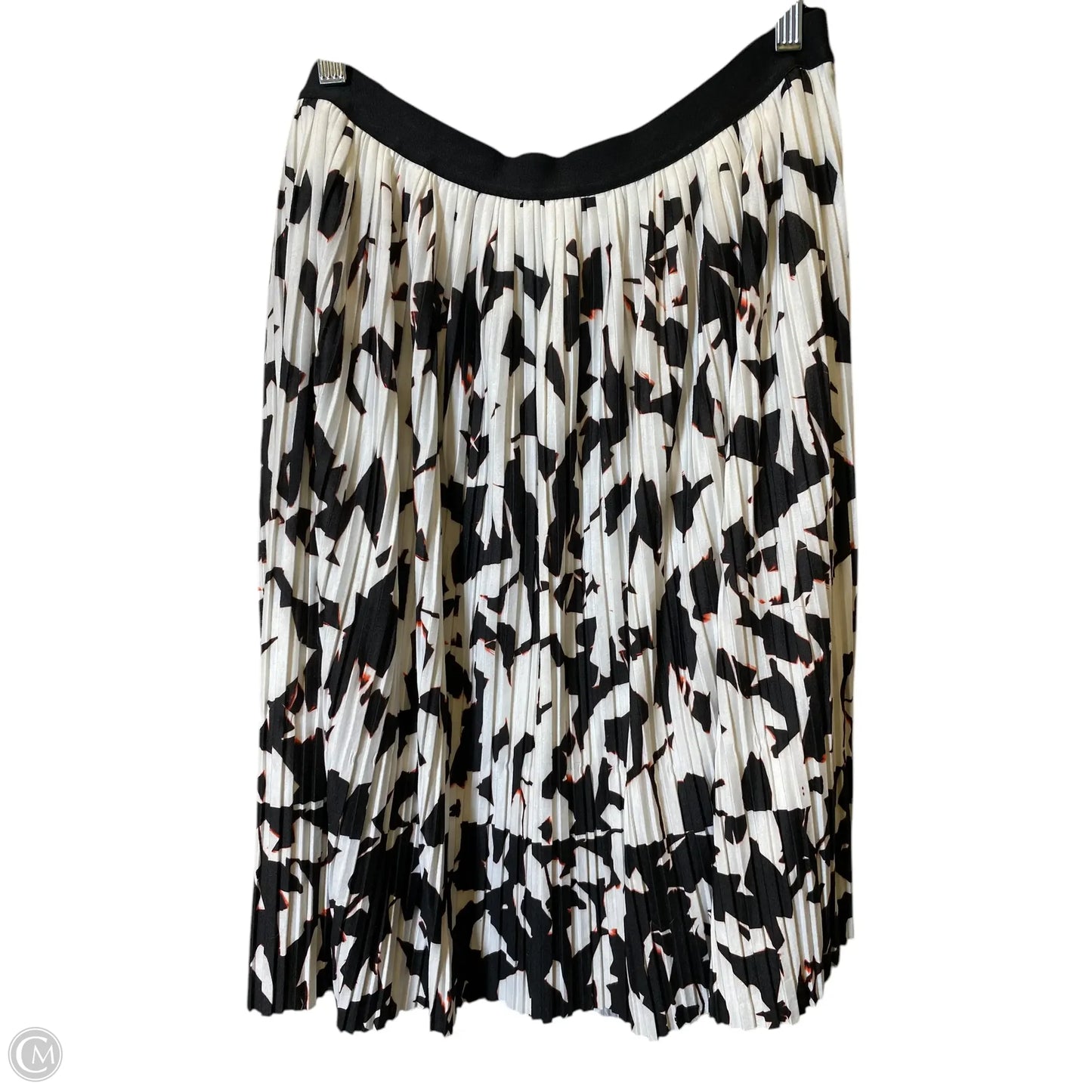 Skirt Midi By Apt 9 In Black & White, Size: Xl