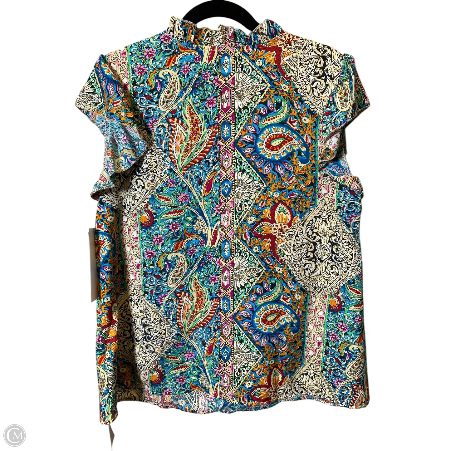 Top Short Sleeve By Cmc In Multi-colored, Size: Xl