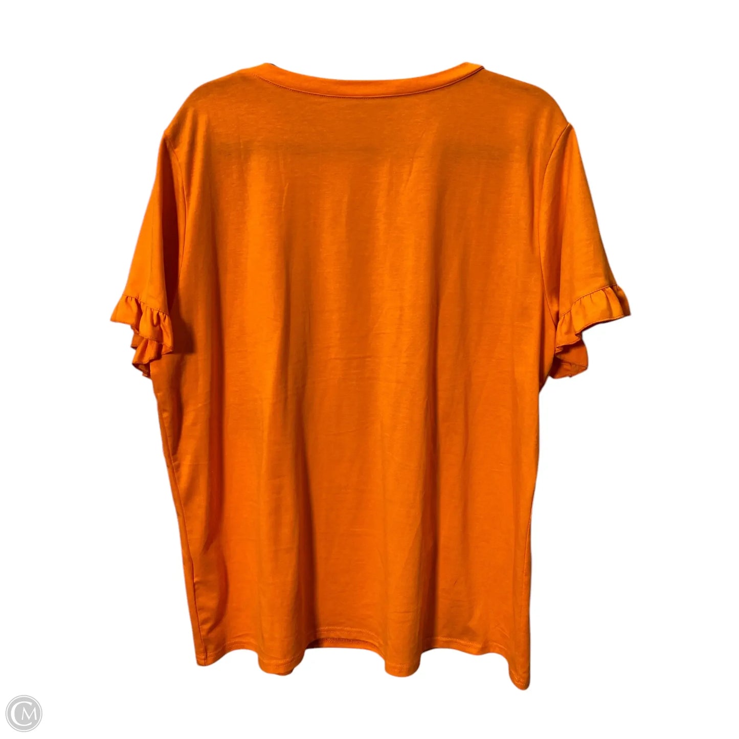 Top Short Sleeve Basic By Cmc In Orange, Size: Xxl